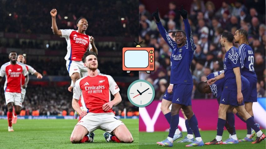 Semifinales Champions League: ¿A qué hora y dónde ver la Ida del Arsenal vs PSG?