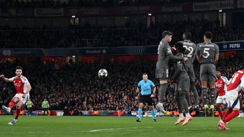 Champions League: Arsenal aplasta al Real Madrid con golazos de Rice y Merino | VIDEO