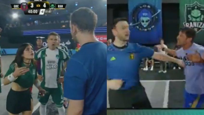 Alana y Ángel Reyna encararon al árbitro en la eliminación de Raniza en la Kings League | VIDEOS