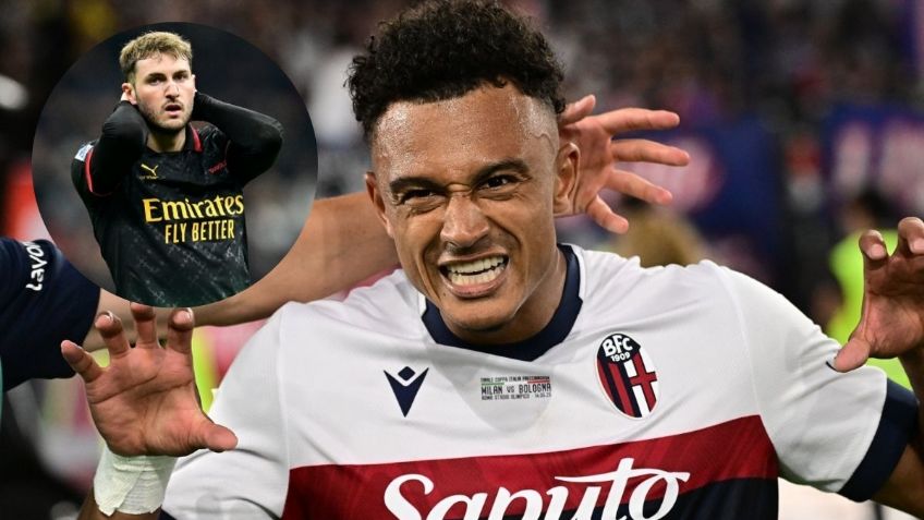 Santiago Gimenez y Milan pierden el título de la Copa Italia 2025 ante Bolonia