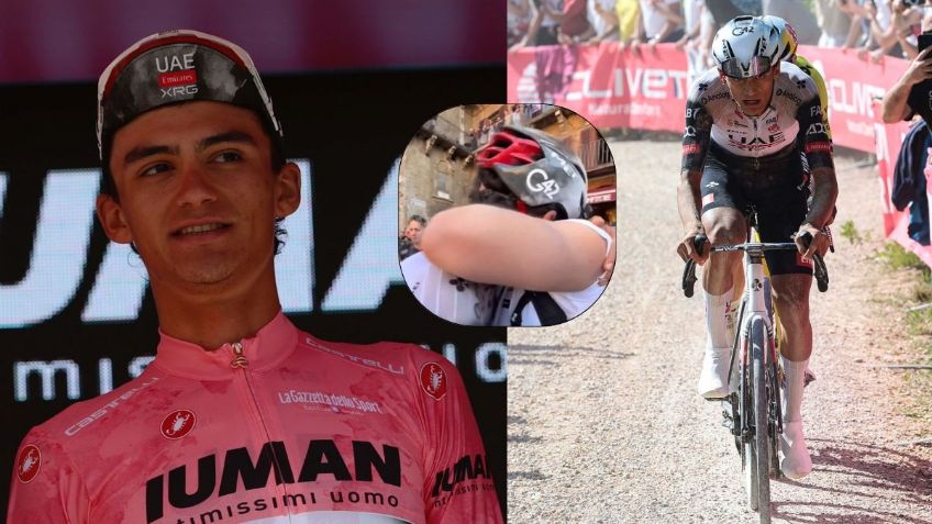 Isaac del Toro llora tras convertirse en el primer líder mexicano del Giro de Italia | VIDEO