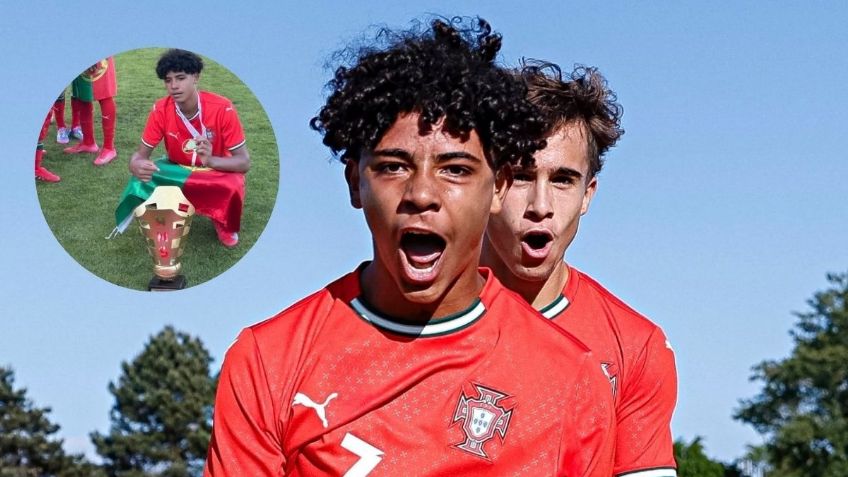 ¡MVP! Cristiano Ronaldo Jr. marca doblete y gana su primer título con Portugal Sub-15
