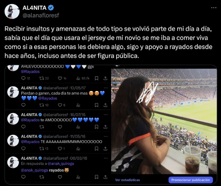 Captura de pantalla: X