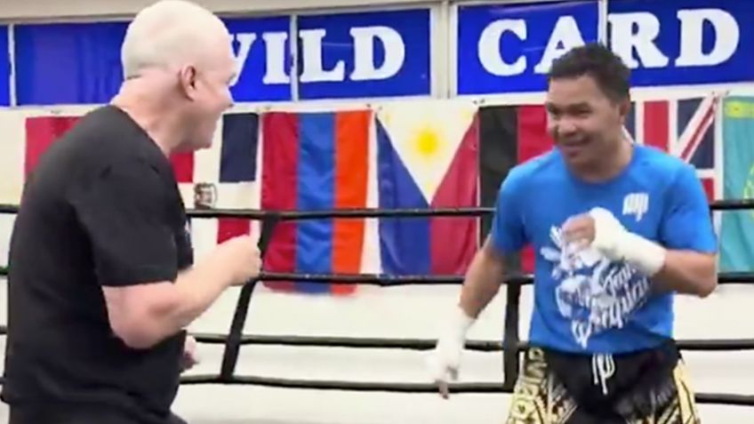 Manny Pacquiao y Freddie Roach ya entrenan juntos para el regreso al ring del filipino | VIDEO