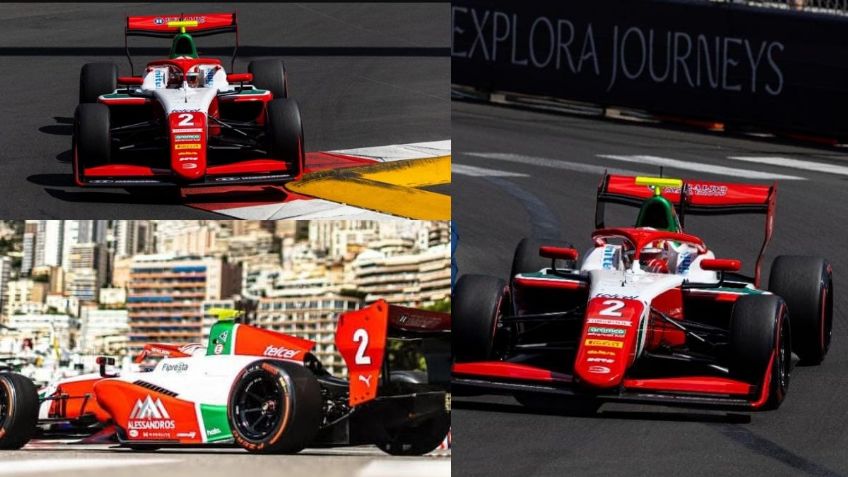 Noel León, piloto de Alessandros Racing, sufrió un contacto en la Sprint de Mónaco
