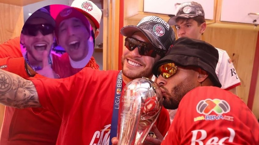 Jesús Angulo recuerda a Chivas en plena celebración del título con Toluca | VIDEO