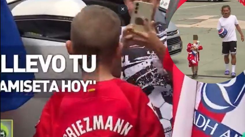 Griezmann cumple el sueño de un pequeño fan: conoció el vestuario del Atlético de Madrid | VIDEO