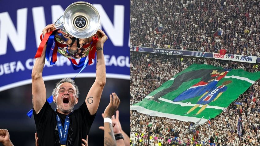 Champions League: Fans del PSG dedican emotivo TIFO a Luis Enrique para recordar a su hija Xana