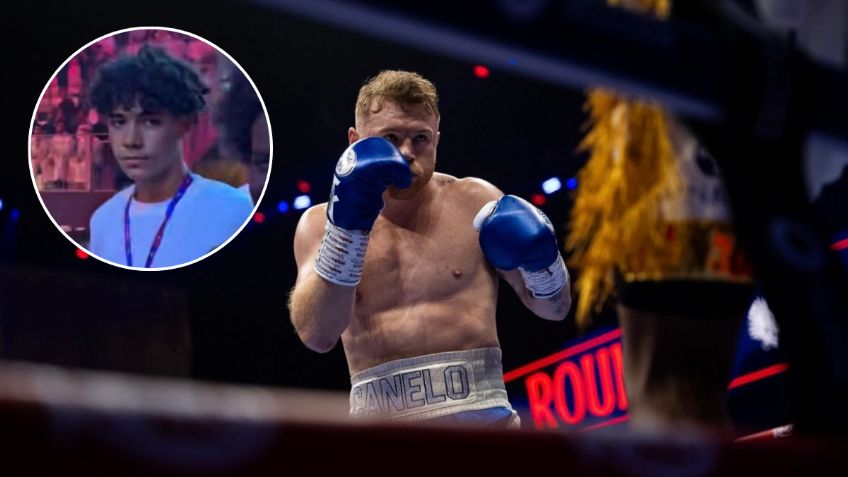 Captan a hijo de Cristiano Ronaldo en la pelea de Canelo Álvarez vs William Scull | FOTO