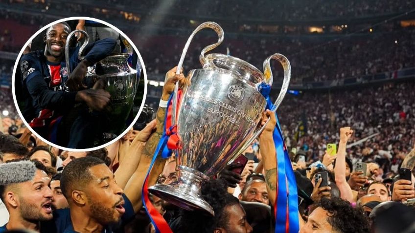 PSG festeja el título de la Champions League en París, con Dembélé como MVP de Europa