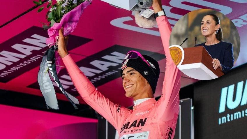 Claudia Sheinbaum destaca a Isaac del Toro por su histórico podio en el Giro de Italia