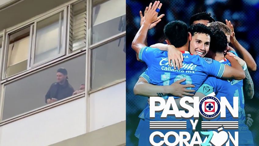 Santiago Gimenez acompañó a Cruz Azul para festejar el título de Concachampions en CU | VIDEO