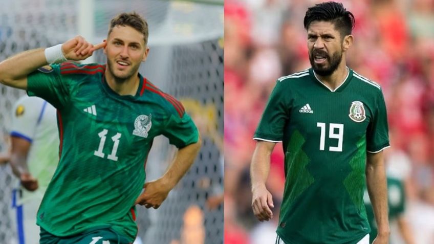 Oribe Peralta llenó de elogios a Santiago Giménez: "necesitamos tipos como él"