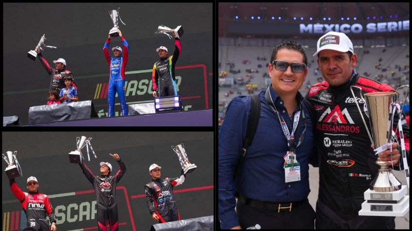 Rubén Rovelo y Helio Meza, pilotos de Alessandros Racing, brillaron en la NASCAR México City Weekend