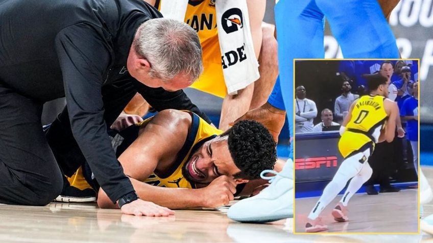 Thunder vs Pacers: Tyrese Haliburton sufre terrible lesión y queda fuera del Juego 7 | VIDEO