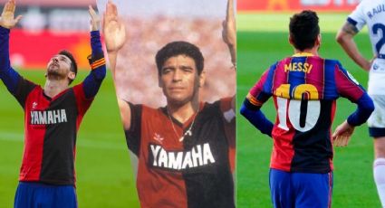 La vez que Messi homenajeó a Maradona con una camiseta de Newell’s y ocultó una historia increíble