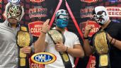 Foto ilustrativa de la nota titulada: Los Herederos celebran la conquista del Campeonato de Tríos del CMLL: "Es un gran trampolín"