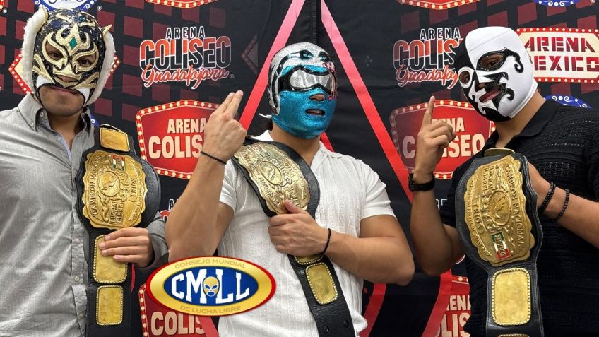 Los Herederos celebran la conquista del Campeonato de Tríos del CMLL: "Es un gran trampolín"