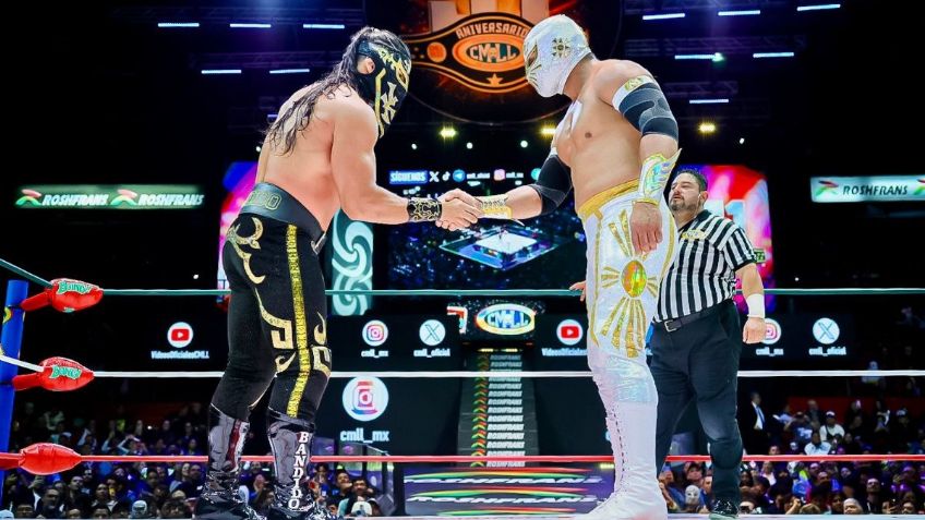 Bandido llora al honrar a Místico en el CMLL: "Gracias por hacer realidad el sueño de un niño"