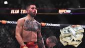 Foto ilustrativa de la nota titulada: Ilia Topuria logró bolsa millonaria tras noquear a Charles Oliveira y ganar el título Ligero de UFC