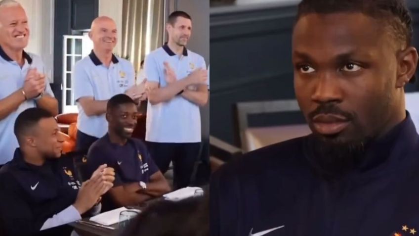 Mbappé no se aguantó la risa y se burló de Marcus Thuram por perder la Champions League | VIDEO