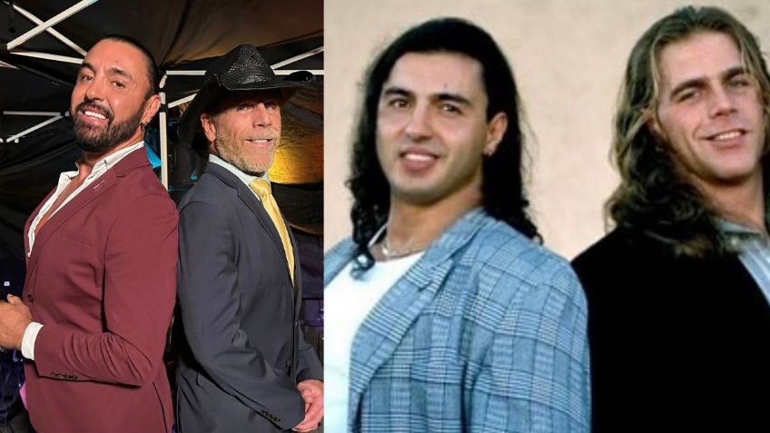 Latin Lover y Shawn Michaels recrean icónica foto 28 años después, en WWE Worlds Collide