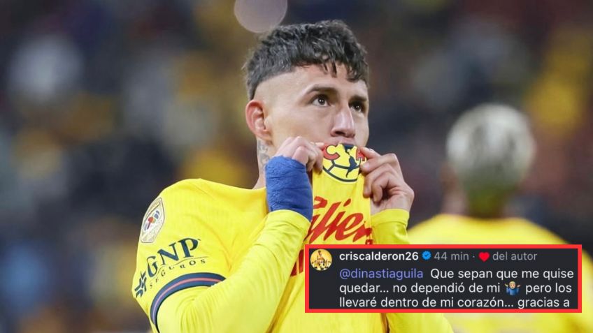 Chicote Calderón enciende la polémica ante su salida del América: "no dependió de mí"