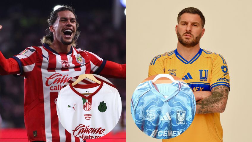 Chivas y Tigres presumen sus NUEVOS jerseys de visitante para el Apertura 2025 | FOTOS