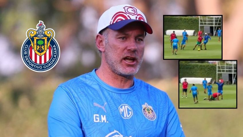 Gabriel Milito, DT de Chivas, "reventó" con patada a periodista | VIDEO