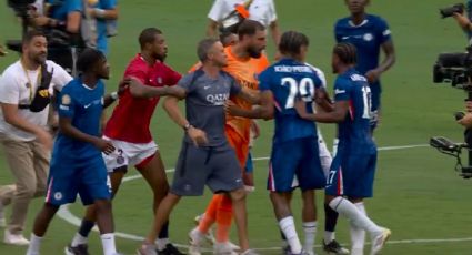 Mundial de Clubes 2025: Luis Enrique pierde la cabeza y empuja a Joao Pedro tras el Chelsea vs PSG