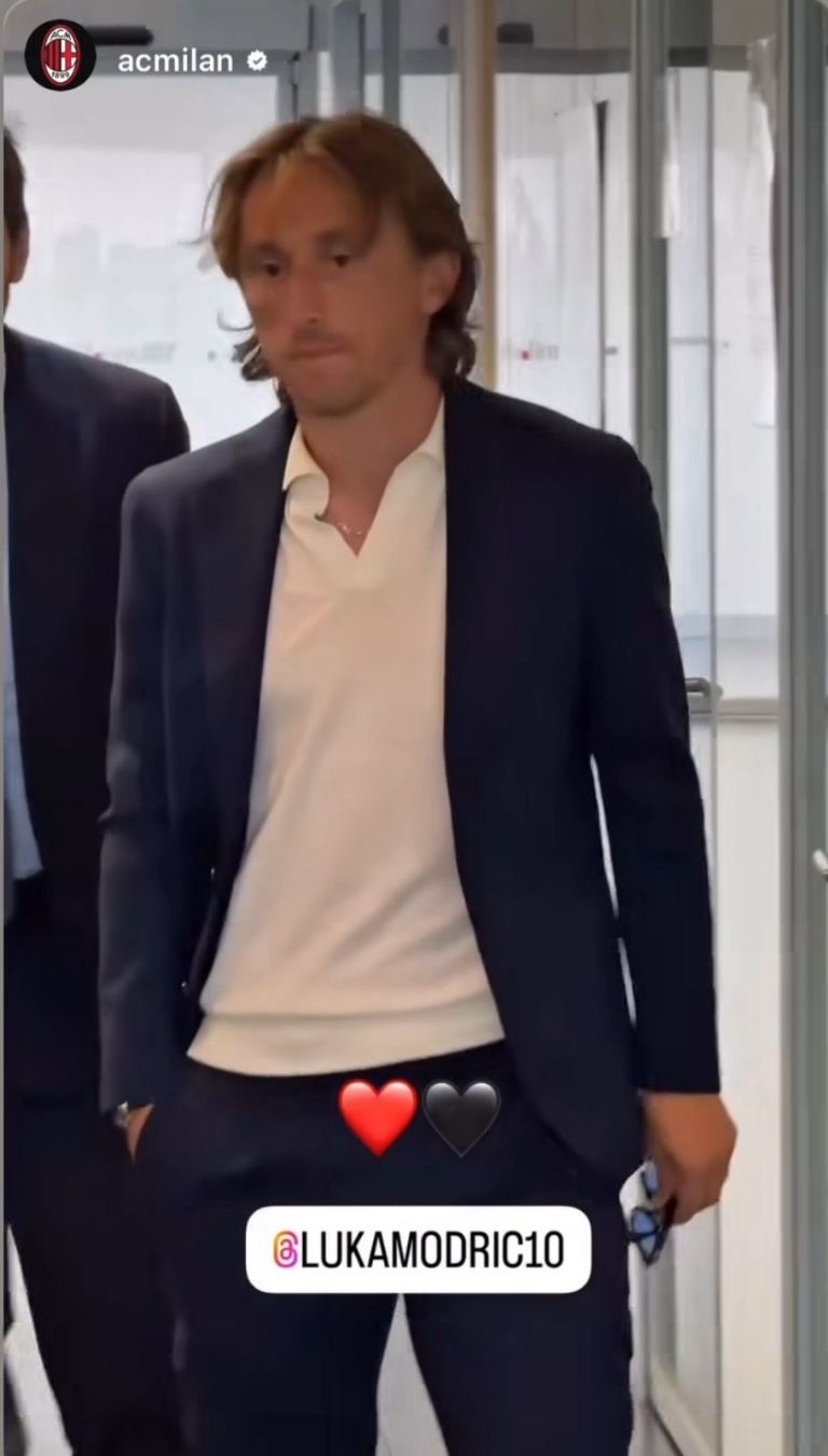 Luka Modric ya es nuevo jugador del AC Milán y este será su nuevo dorsal
