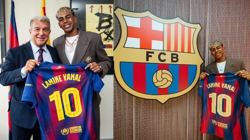 Lamine Yamal, nuevo heredero de la "10" del Barcelona, evita compararse con Messi