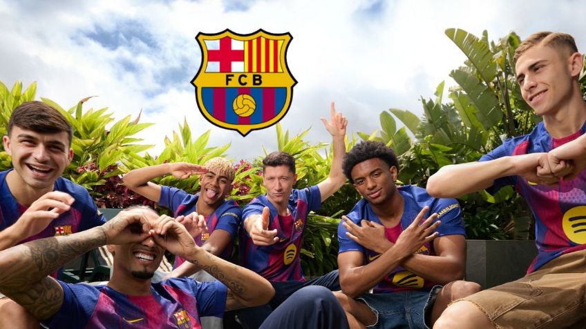 Barcelona presenta su NUEVO JERSEY con "olor a Champions", asegura Lamine Yamal | FOTOS