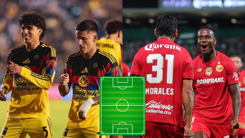 Campeón de Campeones 2025: Revelan posibles ALINEACIONES del América y Toluca por el título