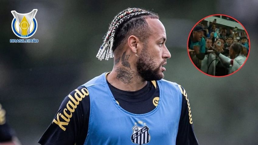 Neymar encara a fan tras reclamos por polémica derrota de Santos ante Inter | VIDEO