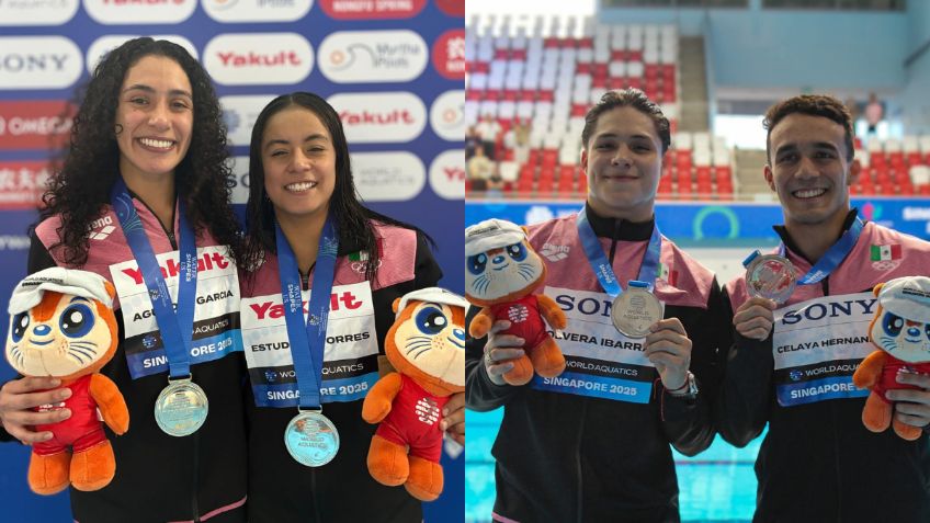 Agúndez, Estudillo, Olvera y Celaya le dan 2 platas más a México en el Mundial de Singapur 2025