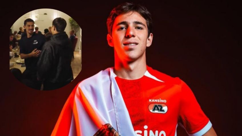 AZ Alkmaar recibe a Mateo Chávez con emotiva bienvenida tras ganar la Copa Oro | VIDEO