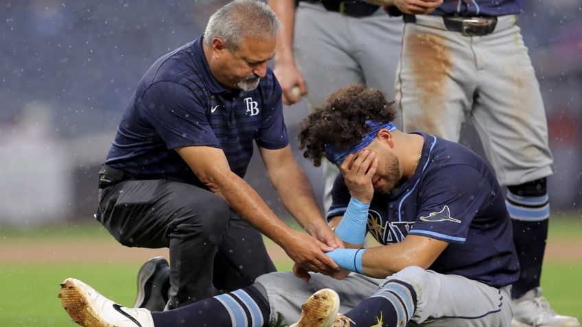 Confirman fractura del mexicano Jonathan Aranda en Grandes Ligas ¿Cuándo estará de regreso con Rays?