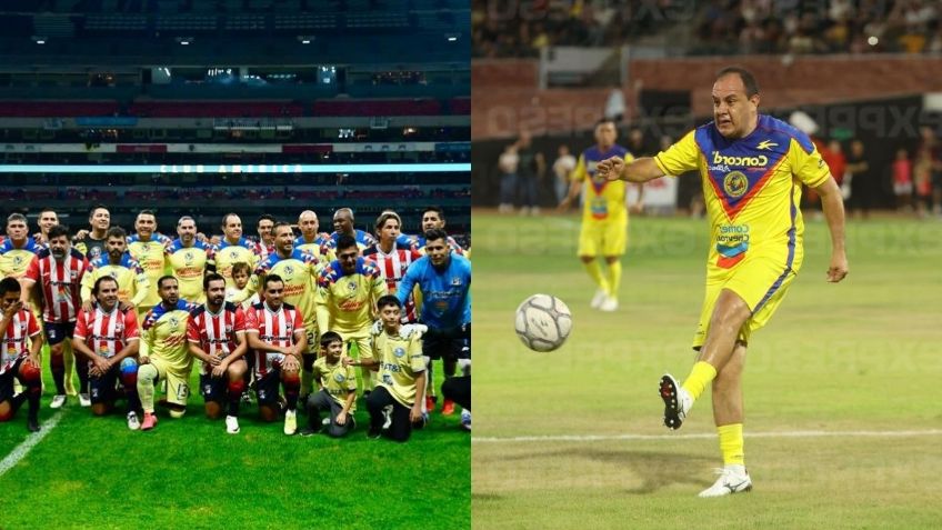 Cuauhtémoc Blanco se luce con GOLAZO en partido de leyendas América vs Chivas | VIDEO