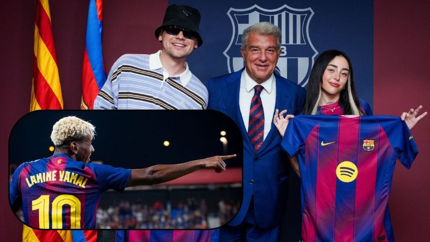 ¿Nuevo amorío? Captan a Nicki Nicole con jersey de Lamine Yamal en goleada del Barcelona | FOTOS