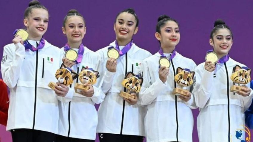 ¡Orgullo Mexicano! Equipo de gimnasia rítmica gana medalla de oro en Asunción 2025