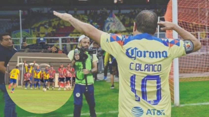 Cuauhtémoc Blanco marca GOLAZO de tiro libre a lo Panenka en Clásico de Leyendas | VIDEO