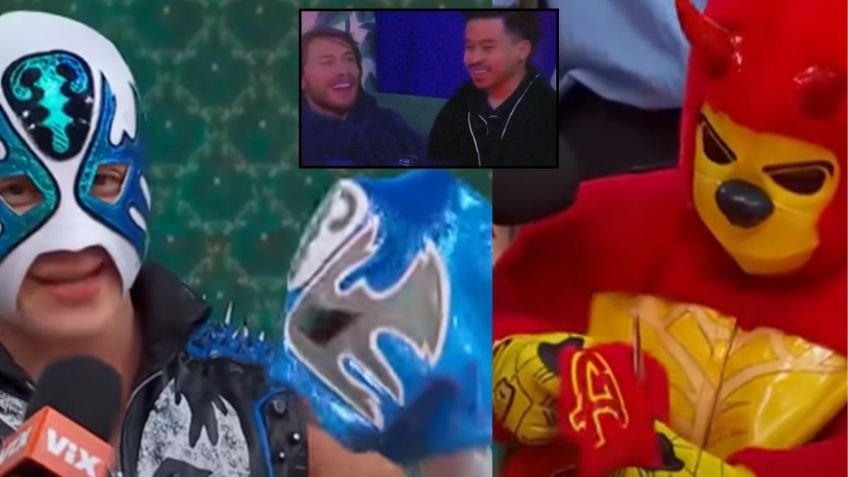 La Casa de los Famosos: Atlantis Jr. y Kemalito regalan sus máscaras a Abelito y Aldo | VIDEO