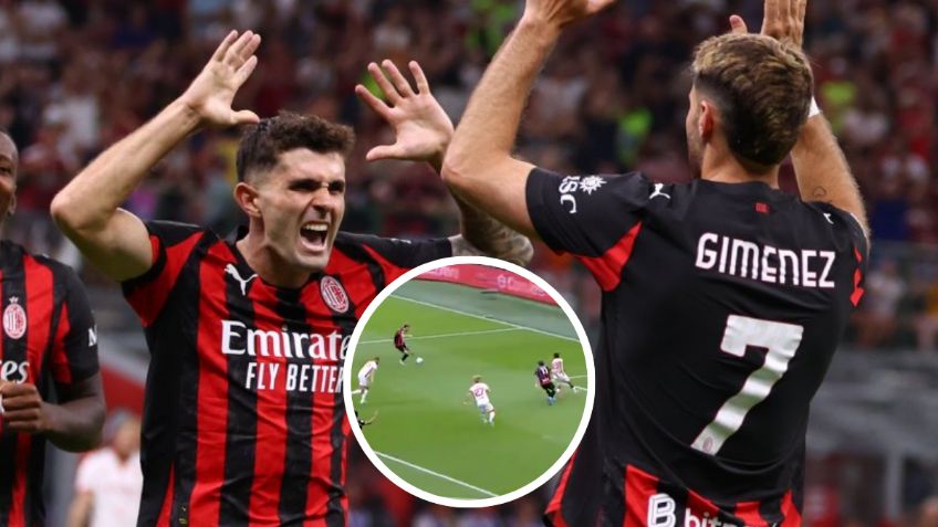 Copa Italia: Santiago Gimenez se luce con asistencia en el triunfo del Milan ante Bari | VIDEO