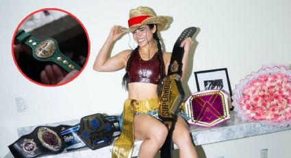 Alana Flores, reconocida por el Consejo Mundial de Boxeo como campeona tras recibir cinturón