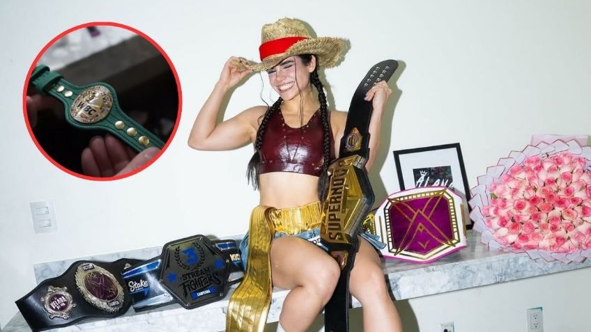 Alana Flores, reconocida por el Consejo Mundial de Boxeo como campeona tras recibir cinturón