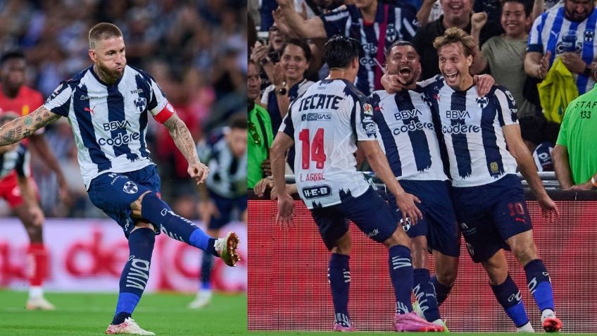Rayados vs Necaxa: Sergio Canales se lució con GOL OLÍMPICO; Sergio Ramos también anotó | VIDEOS