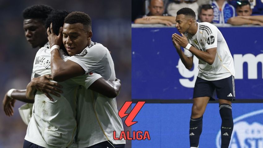 LaLiga: Con doblete de Mbappé, Real Madrid se impone al Oviedo de Rondón y Paunovic