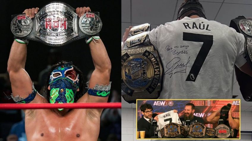 AEW Forbidden Door 2025: Bandido, entre lágrimas tras recibir jersey firmado de Raúl Jiménez | VIDEO