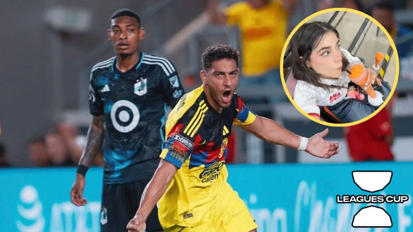 Así reaccionó Sebastián Cáceres al ver a Alana Flores en la Leagues Cup 2025 | VIDEO